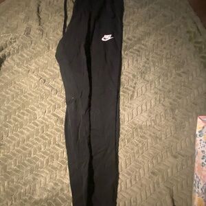 Nike Black Sweatpants with Elastic Cuffs